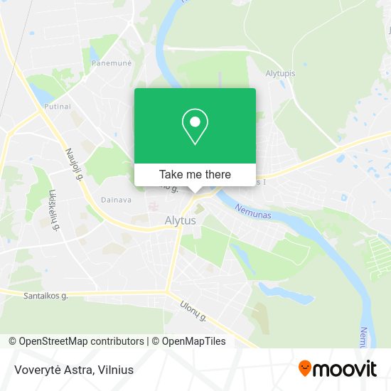 Карта Voverytė Astra