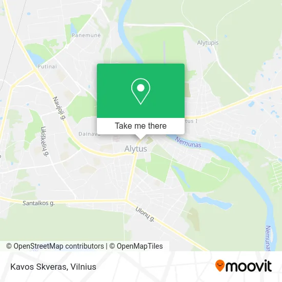 Карта Kavos Skveras