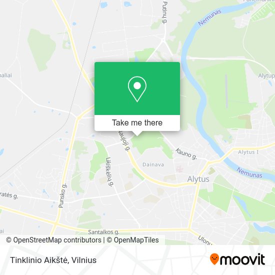 Карта Tinklinio Aikštė