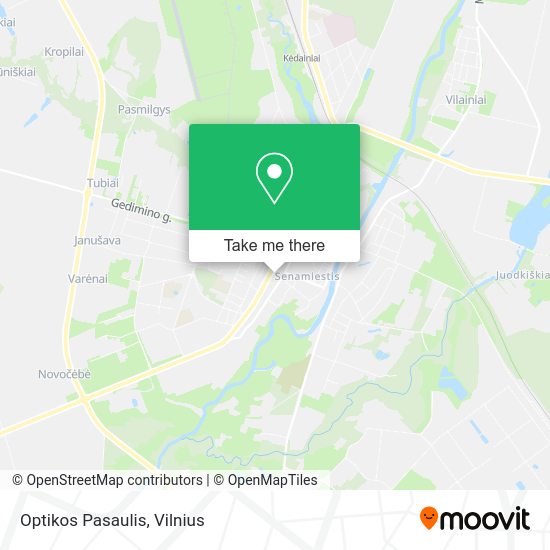 Карта Optikos Pasaulis
