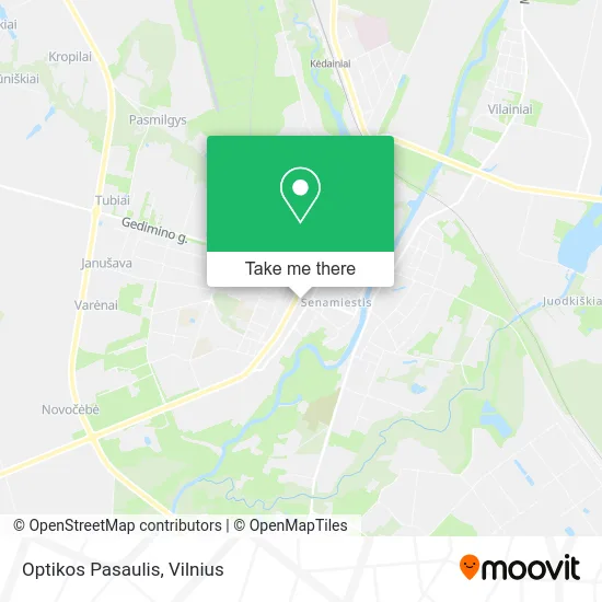 Карта Optikos Pasaulis