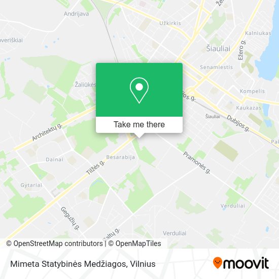 Карта Mimeta Statybinės Medžiagos
