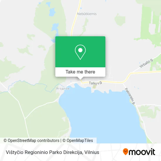 Карта Vištyčio Regioninio Parko Direkcija