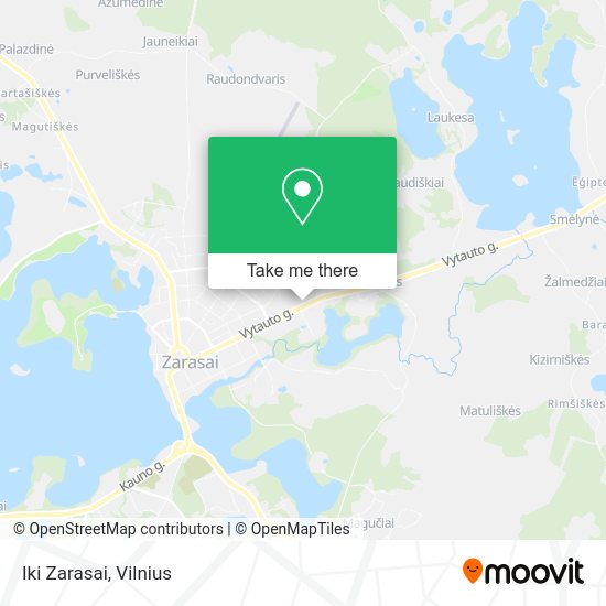 Карта Iki Zarasai