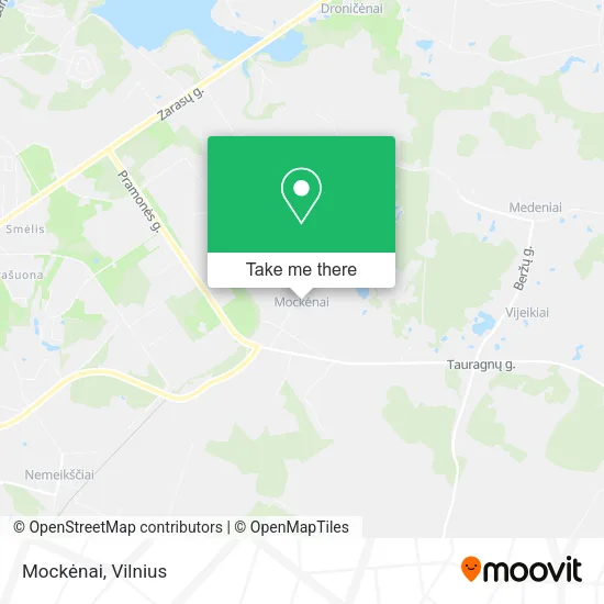 Карта Mockėnai