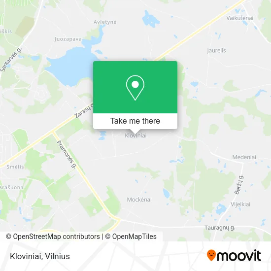 Карта Kloviniai