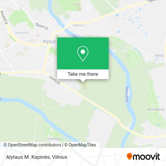 Карта Alytaus M. Kapinės