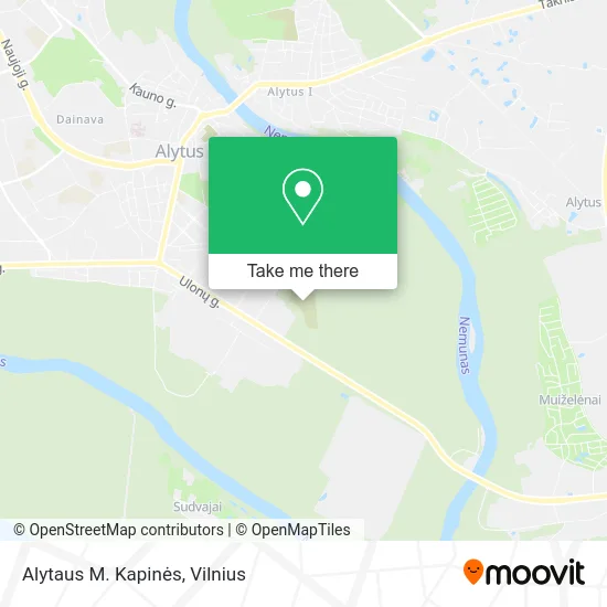 Карта Alytaus M. Kapinės