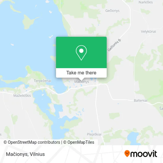 Карта Mačionys