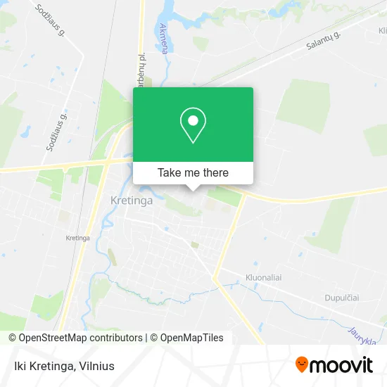 Карта Iki Kretinga