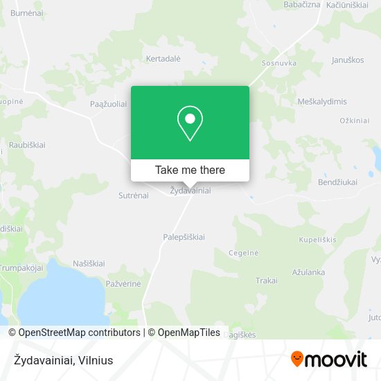 Карта Žydavainiai
