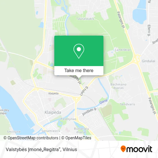 Карта Valstybės Įmonė„Regitra“