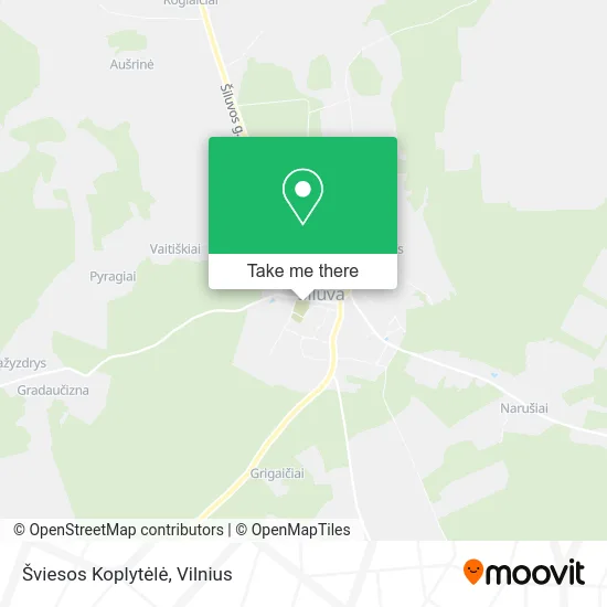 Карта Šviesos Koplytėlė