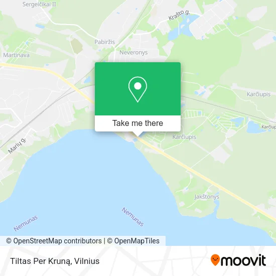Карта Tiltas Per Kruną