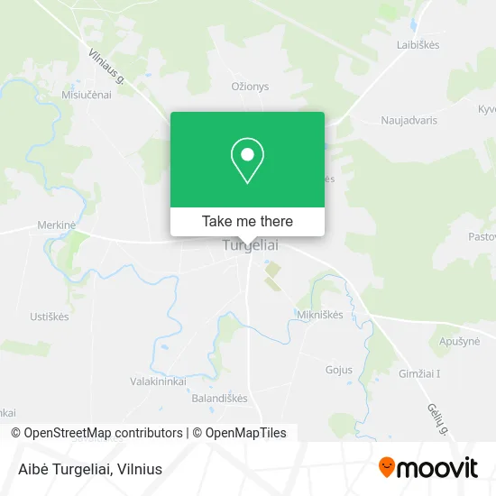Карта Aibė Turgeliai