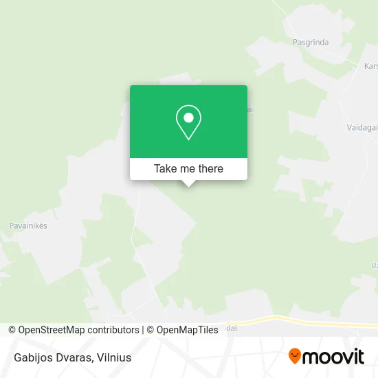 Карта Gabijos Dvaras