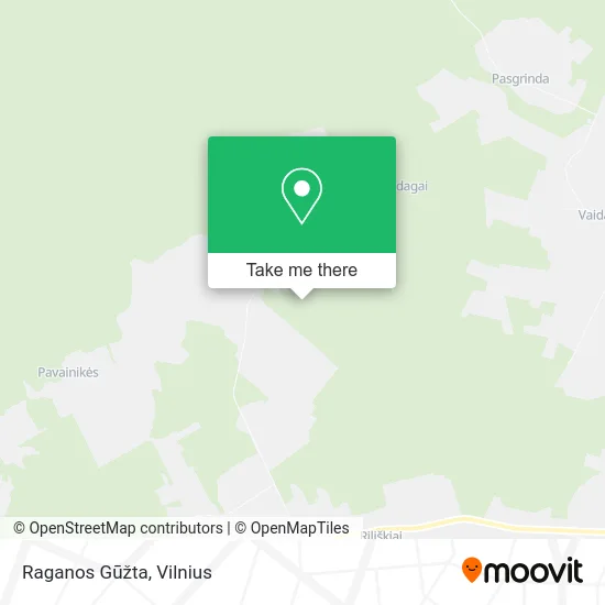 Raganos Gūžta map