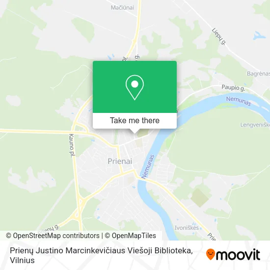 Prienų Justino Marcinkevičiaus Viešoji Biblioteka map