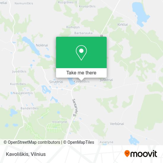 Карта Kavoliškis