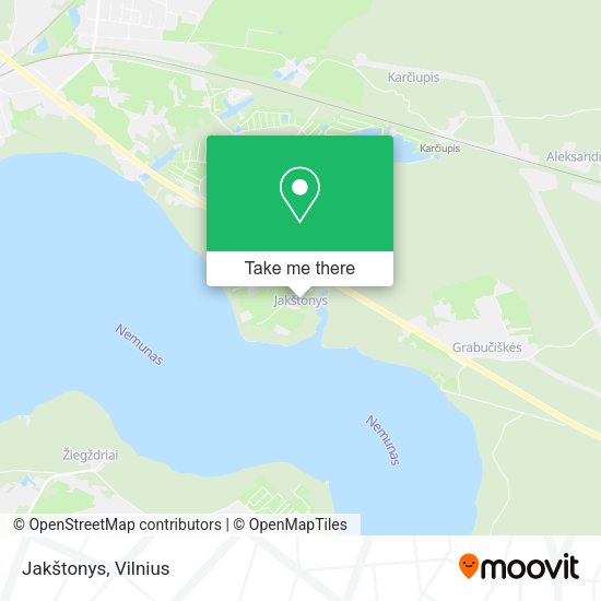 Карта Jakštonys
