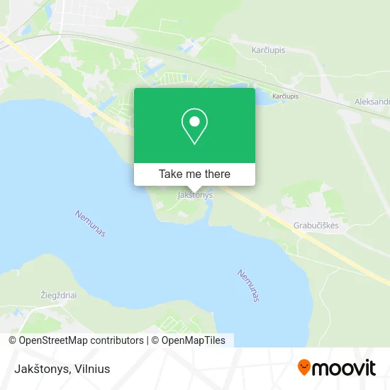 Карта Jakštonys