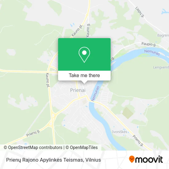 Карта Prienų Rajono Apylinkės Teismas