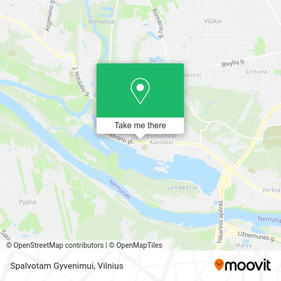 Карта Spalvotam Gyvenimui