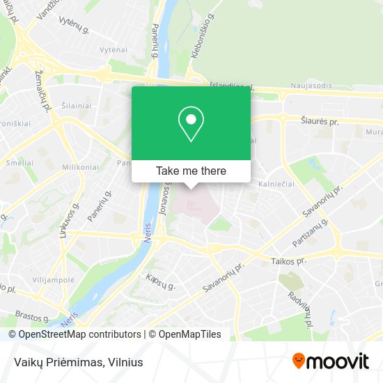 Карта Vaikų Priėmimas