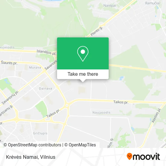 Карта Krėvės Namai