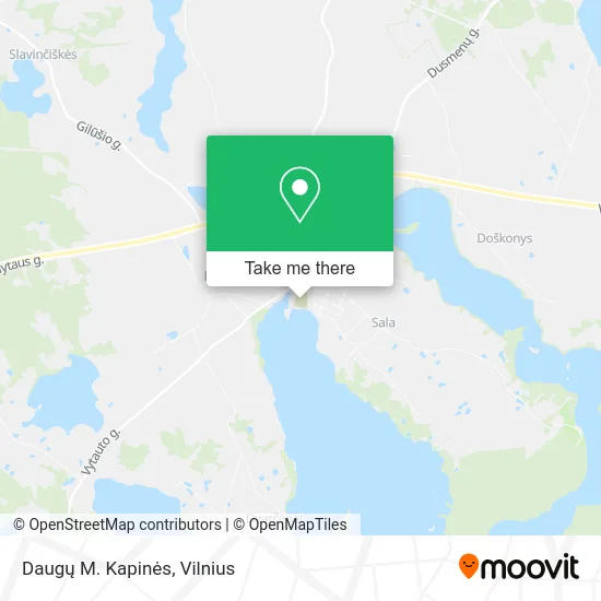 Карта Daugų M. Kapinės