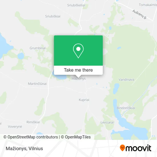 Карта Mažionys