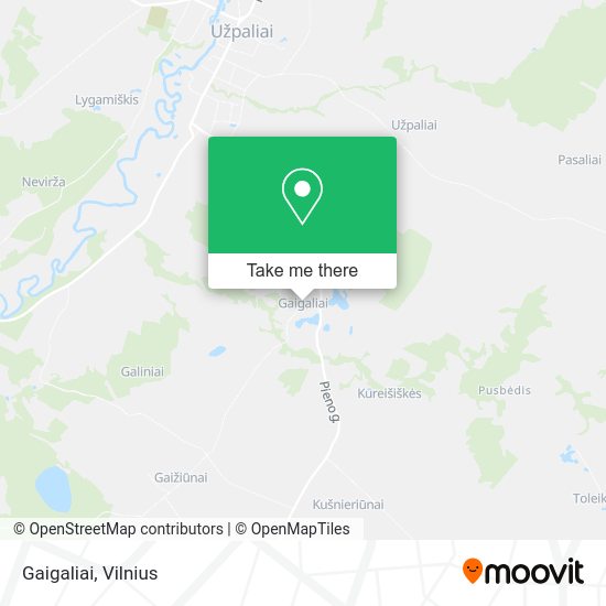 Карта Gaigaliai