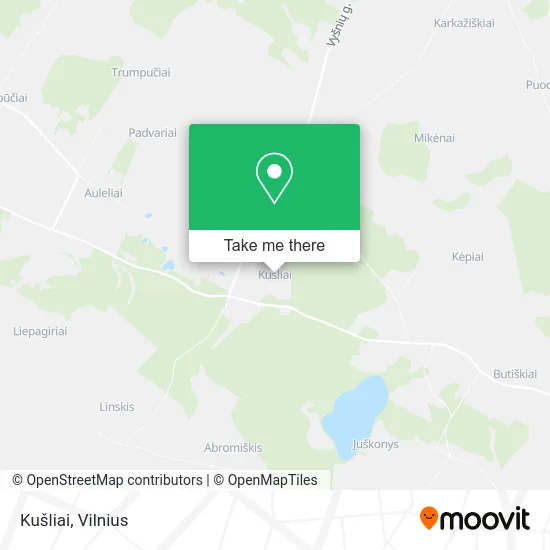 Карта Kušliai