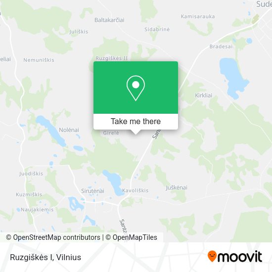 Карта Ruzgiškės I