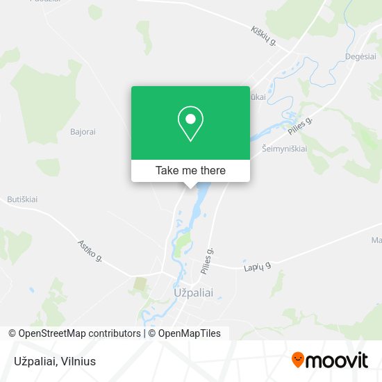 Карта Užpaliai