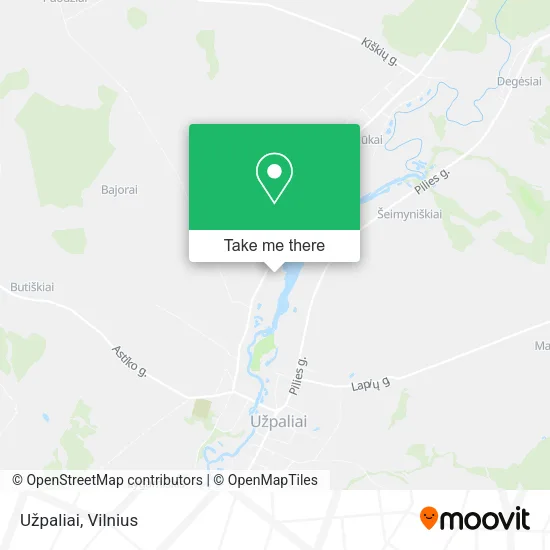 Карта Užpaliai