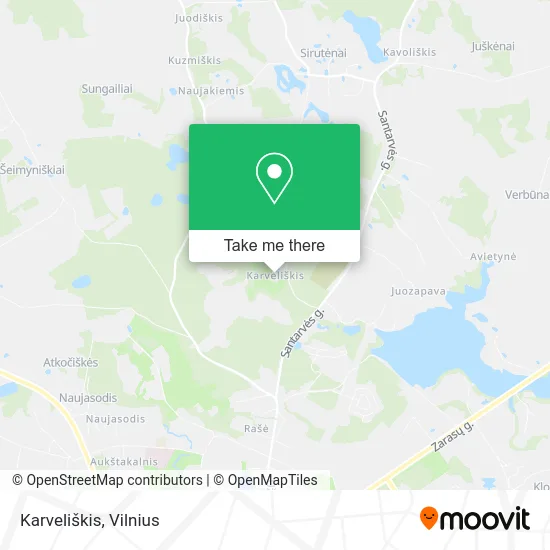Карта Karveliškis