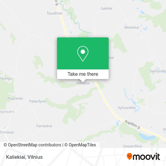Карта Kaliekiai