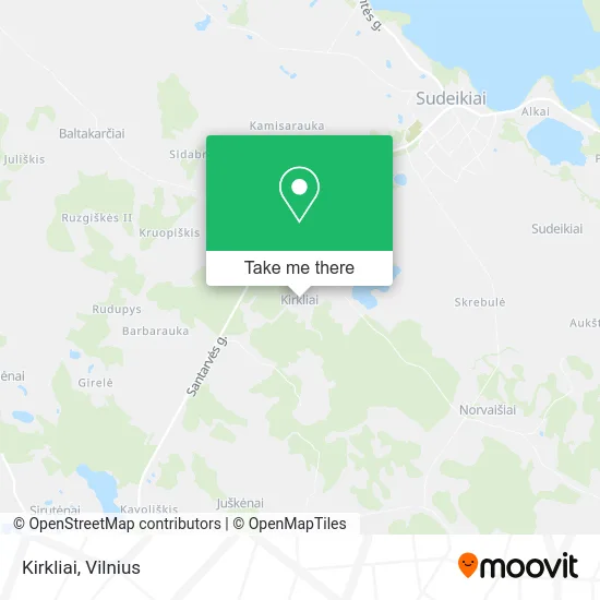 Карта Kirkliai