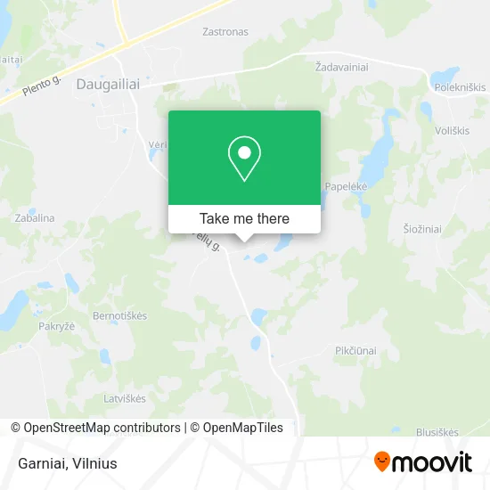 Карта Garniai