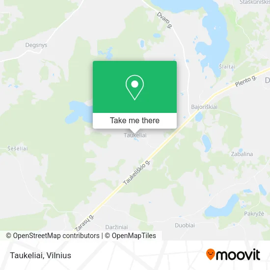 Карта Taukeliai