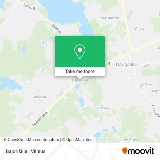 Карта Bajoriškiai