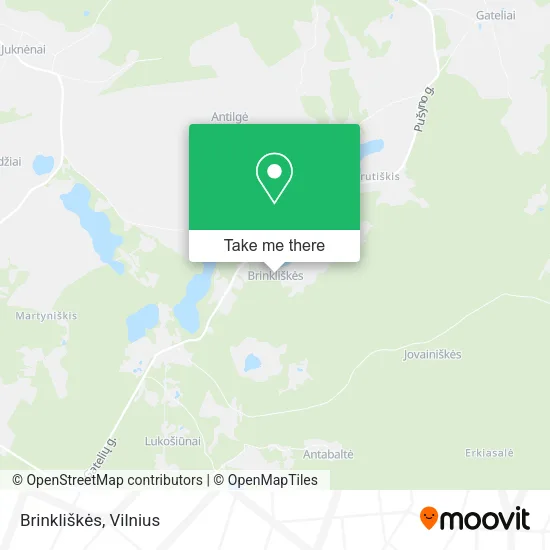 Карта Brinkliškės