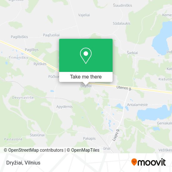 Карта Dryžiai