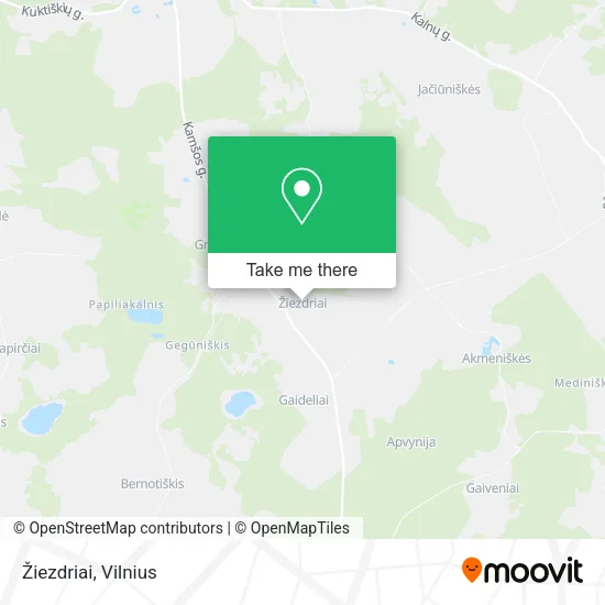 Карта Žiezdriai