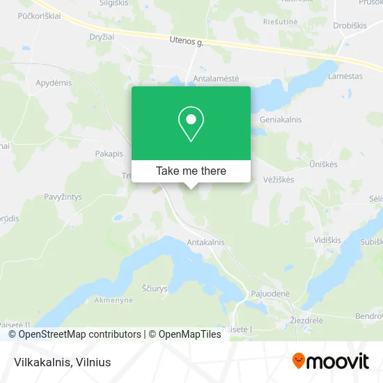 Vilkakalnis map