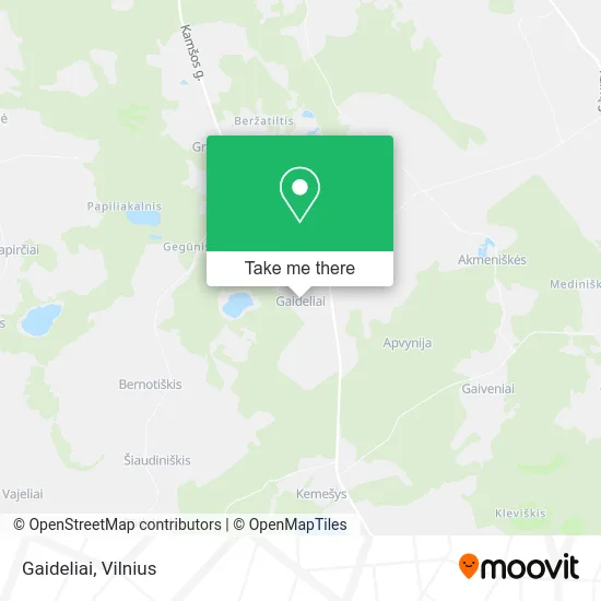 Карта Gaideliai