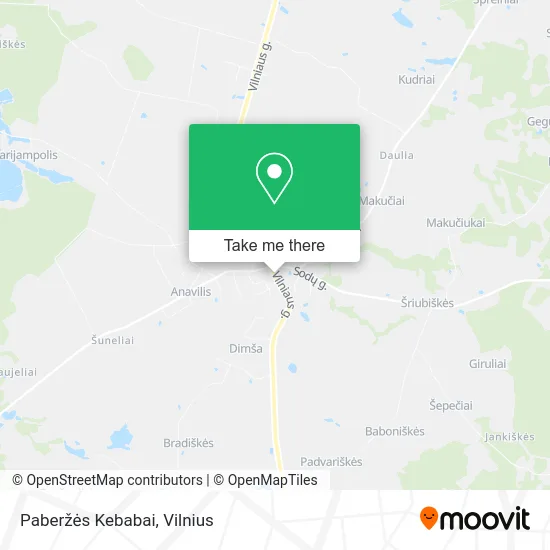 Карта Paberžės Kebabai