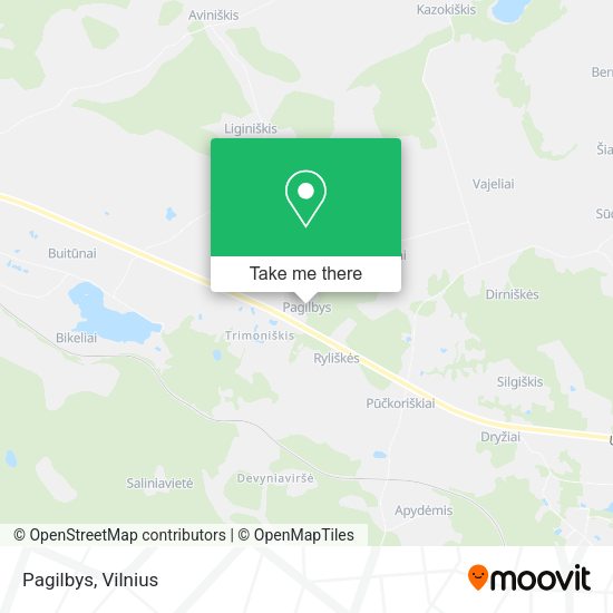 Карта Pagilbys