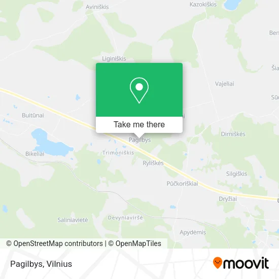 Карта Pagilbys